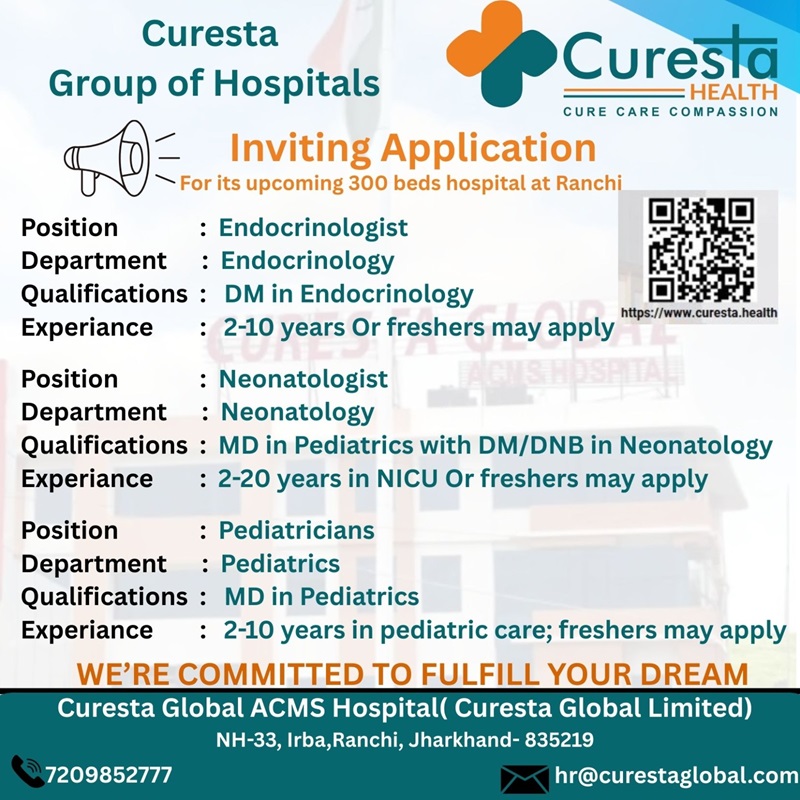 Doctors Hiring Curesta